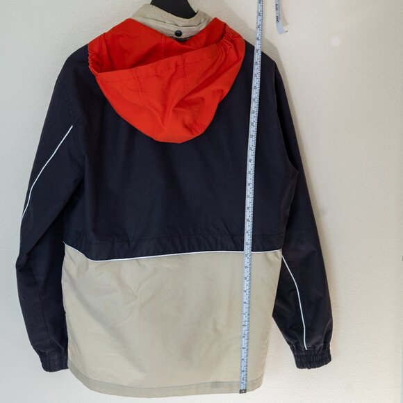 Taylor Stitch Navigator Jacket in Natural & Navy Colorblock Waxed Cotton - Picture 2 of 14